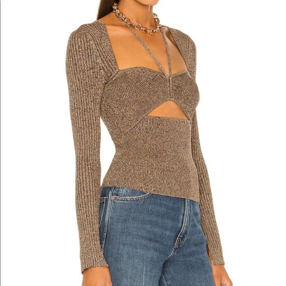 Simkhai Alexia Long Sleeved Top Size M (Originally $345) - Picture 1 of 4